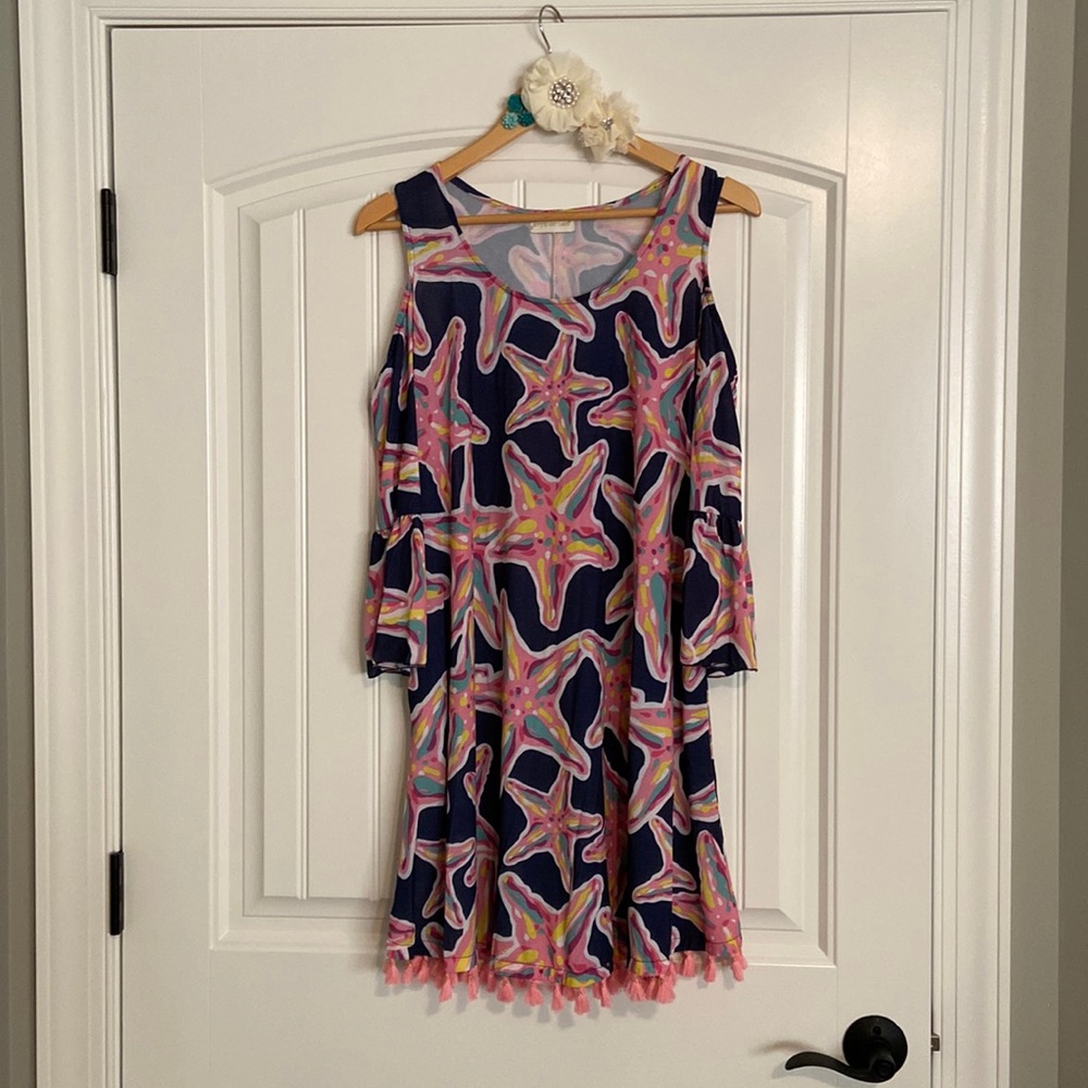 Dress/cover up, multi color, L